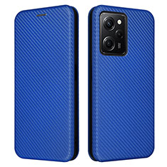 Leather Case Stands Flip Cover Holder L02Z for Xiaomi Poco X5 Pro 5G Blue
