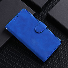 Leather Case Stands Flip Cover Holder L03Z for Huawei Honor X9a 5G Blue