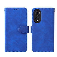 Leather Case Stands Flip Cover Holder L03Z for Huawei Nova 9 Blue