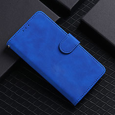 Leather Case Stands Flip Cover Holder L03Z for Realme C20 Blue