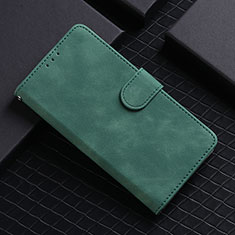 Leather Case Stands Flip Cover Holder L03Z for Realme C20 Green