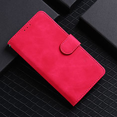 Leather Case Stands Flip Cover Holder L03Z for Realme C21Y Hot Pink