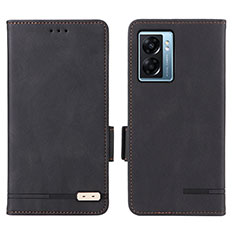 Leather Case Stands Flip Cover Holder L03Z for Realme Narzo 50 5G Black