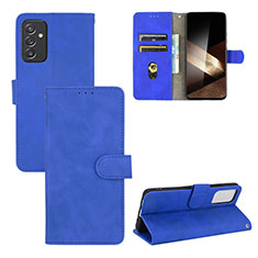 Leather Case Stands Flip Cover Holder L03Z for Samsung Galaxy A15 4G Blue
