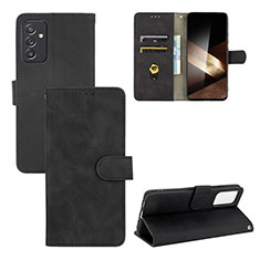 Leather Case Stands Flip Cover Holder L03Z for Samsung Galaxy A55 5G Black