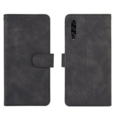 Leather Case Stands Flip Cover Holder L03Z for Samsung Galaxy A90 5G Black