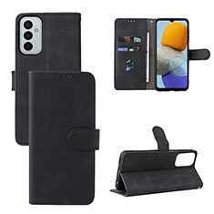 Leather Case Stands Flip Cover Holder L03Z for Samsung Galaxy F23 5G Black