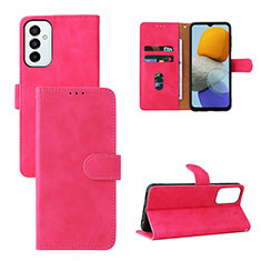 Leather Case Stands Flip Cover Holder L03Z for Samsung Galaxy F23 5G Hot Pink