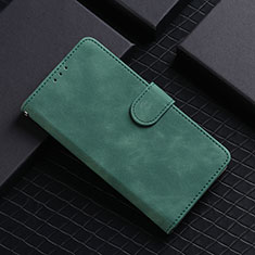 Leather Case Stands Flip Cover Holder L03Z for Samsung Galaxy M10S Green