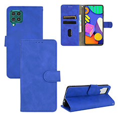 Leather Case Stands Flip Cover Holder L03Z for Samsung Galaxy M62 4G Blue