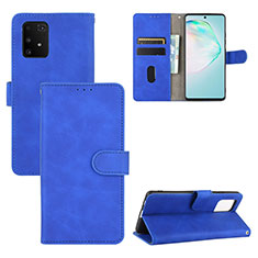 Leather Case Stands Flip Cover Holder L03Z for Samsung Galaxy S10 Lite Blue