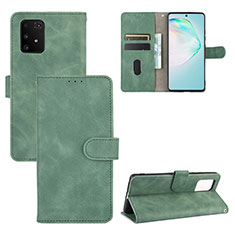 Leather Case Stands Flip Cover Holder L03Z for Samsung Galaxy S10 Lite Green