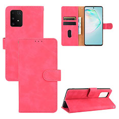 Leather Case Stands Flip Cover Holder L03Z for Samsung Galaxy S10 Lite Hot Pink