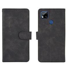 Leather Case Stands Flip Cover Holder L03Z for Xiaomi Redmi 9C Black