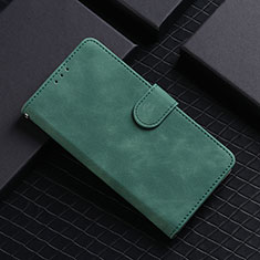 Leather Case Stands Flip Cover Holder L03Z for Xiaomi Redmi Note 10 5G Green