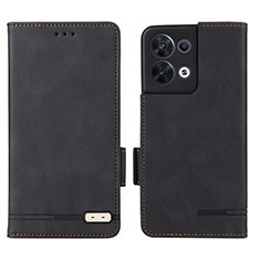 Leather Case Stands Flip Cover Holder L03Z for Xiaomi Redmi Note 13 Pro 5G Black