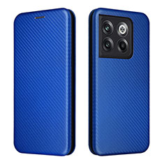 Leather Case Stands Flip Cover Holder L04Z for OnePlus Ace Pro 5G Blue