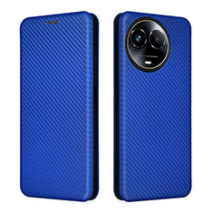 Leather Case Stands Flip Cover Holder L04Z for Realme 11 5G Blue