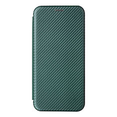 Leather Case Stands Flip Cover Holder L04Z for Realme 9 5G India Green