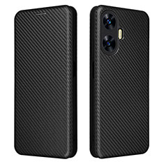 Leather Case Stands Flip Cover Holder L04Z for Realme Narzo N55 Black