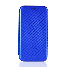 Leather Case Stands Flip Cover Holder L04Z for Realme Q2i 5G Blue