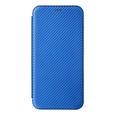 Leather Case Stands Flip Cover Holder L04Z for Realme Q3 5G Blue
