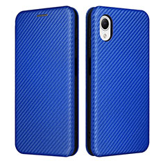 Leather Case Stands Flip Cover Holder L04Z for Samsung Galaxy A23 5G SC-56C Blue