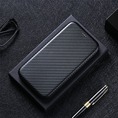 Leather Case Stands Flip Cover Holder L04Z for Vivo Y31s 5G Black