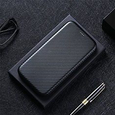 Leather Case Stands Flip Cover Holder L04Z for Vivo Y51 (2021) Black