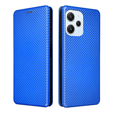 Leather Case Stands Flip Cover Holder L04Z for Xiaomi Redmi Note 12R 5G Blue