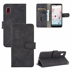 Leather Case Stands Flip Cover Holder L05Z for Samsung Galaxy A20 SC-02M SCV46 Black