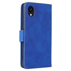 Leather Case Stands Flip Cover Holder L05Z for Samsung Galaxy A22 5G SC-56B Blue