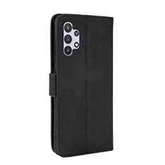 Leather Case Stands Flip Cover Holder L05Z for Samsung Galaxy A32 4G Black