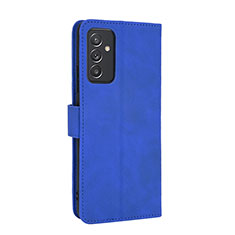 Leather Case Stands Flip Cover Holder L05Z for Samsung Galaxy A34 5G Blue