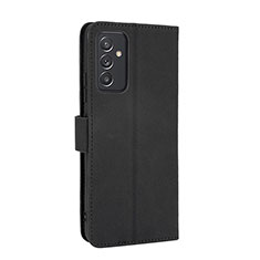 Leather Case Stands Flip Cover Holder L05Z for Samsung Galaxy M14 5G Black