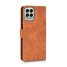 Leather Case Stands Flip Cover Holder L05Z for Samsung Galaxy M33 5G Brown