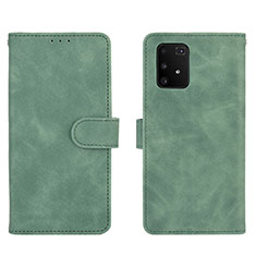 Leather Case Stands Flip Cover Holder L05Z for Samsung Galaxy S10 Lite Green