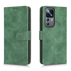 Leather Case Stands Flip Cover Holder L05Z for Xiaomi Mi 12T 5G Green