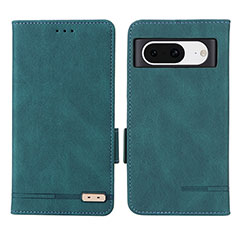 Leather Case Stands Flip Cover Holder L06Z for Google Pixel 8 5G Green