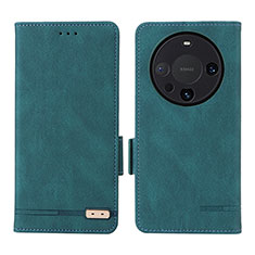 Leather Case Stands Flip Cover Holder L06Z for Huawei Mate 60 Green