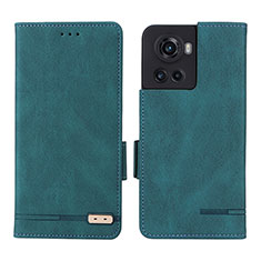 Leather Case Stands Flip Cover Holder L06Z for OnePlus 10R 5G Green