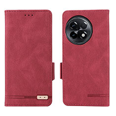 Leather Case Stands Flip Cover Holder L06Z for OnePlus 11R 5G Red