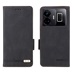 Leather Case Stands Flip Cover Holder L06Z for Realme GT Neo5 5G Black