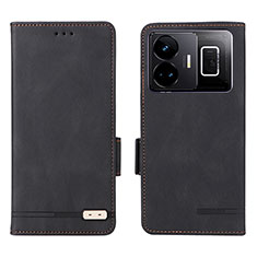 Leather Case Stands Flip Cover Holder L06Z for Realme GT Neo6 5G Black