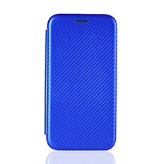 Leather Case Stands Flip Cover Holder L06Z for Samsung Galaxy A71 4G A715 Blue