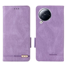 Leather Case Stands Flip Cover Holder L06Z for Xiaomi Civi 3 5G Purple