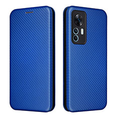 Leather Case Stands Flip Cover Holder L06Z for Xiaomi Mi 12T 5G Blue