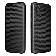 Leather Case Stands Flip Cover Holder L06Z for Xiaomi Poco F3 GT 5G Black