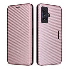 Leather Case Stands Flip Cover Holder L06Z for Xiaomi Poco F4 GT 5G Rose Gold