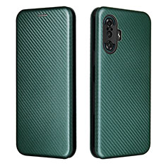 Leather Case Stands Flip Cover Holder L06Z for Xiaomi Redmi K40 Gaming 5G Green